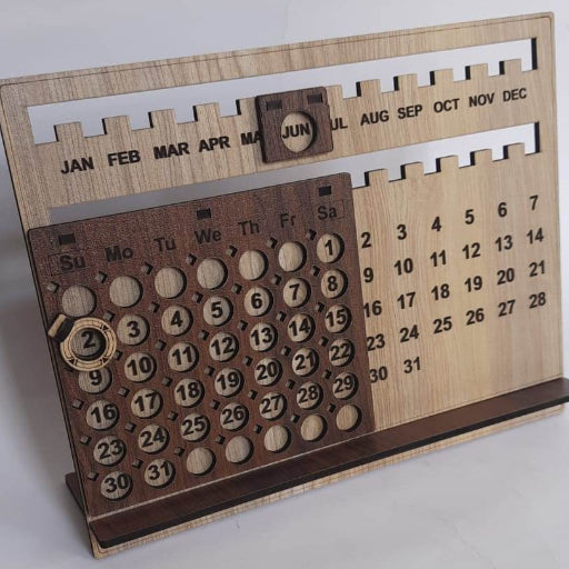 Wooden Life Time Calendar