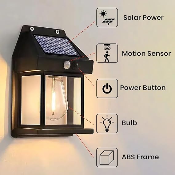 Solar Lamp Night Wireless Light for Home & Outdoor Use