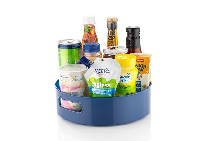 360° Rotating Organizer Tray/Kitchen Organizer/Multi- Function Rotating Tray/Cosmetics Organizer (Multicolor) - Clever Nest