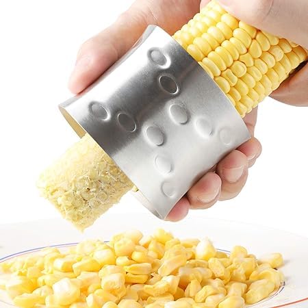 Corn Peeler Manual Portable Mini Circular Shaver Threshing, Kitchen Gadgets Set (Multicolor)