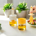 2 In 1 Olive Oil Silicone Brush And High Temperature Resistant Oil Bottle Integrated Barbecue Cooking Utensils Home(Pack of 1) - Clever Nest