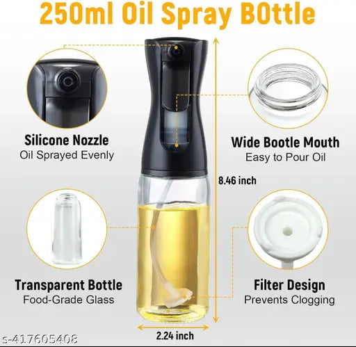 Advanced Glass Bottle Oil Sprayer for Cooking, Salads, BBQs, Baking, Frying and Air Fryer - Clever Nest