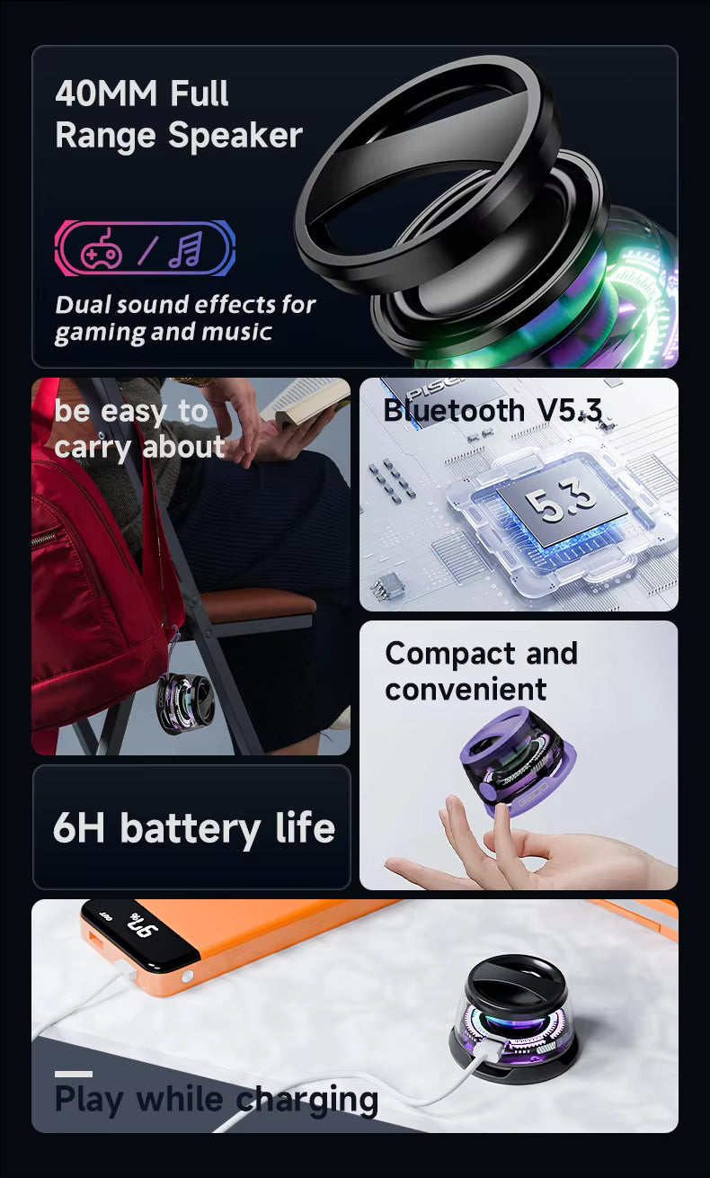 Wireless Portable Magnetic Speaker