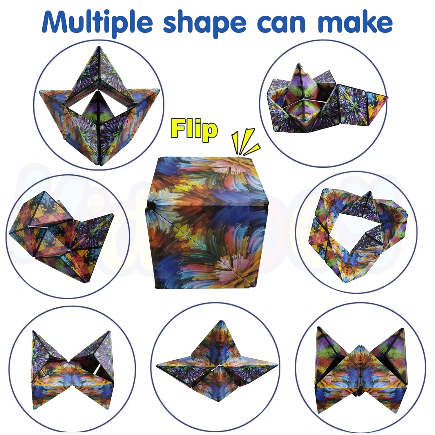 Magic Cube Shape Shifting Puzzle Box for Kids