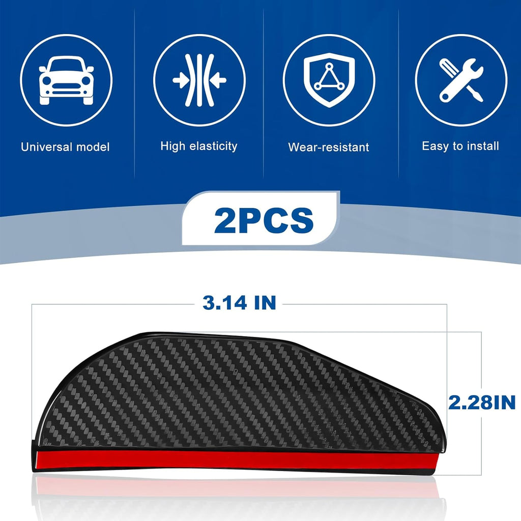 Carbon Fibre Rearview Mirror Rain Cover – Universal Fit for All Cars