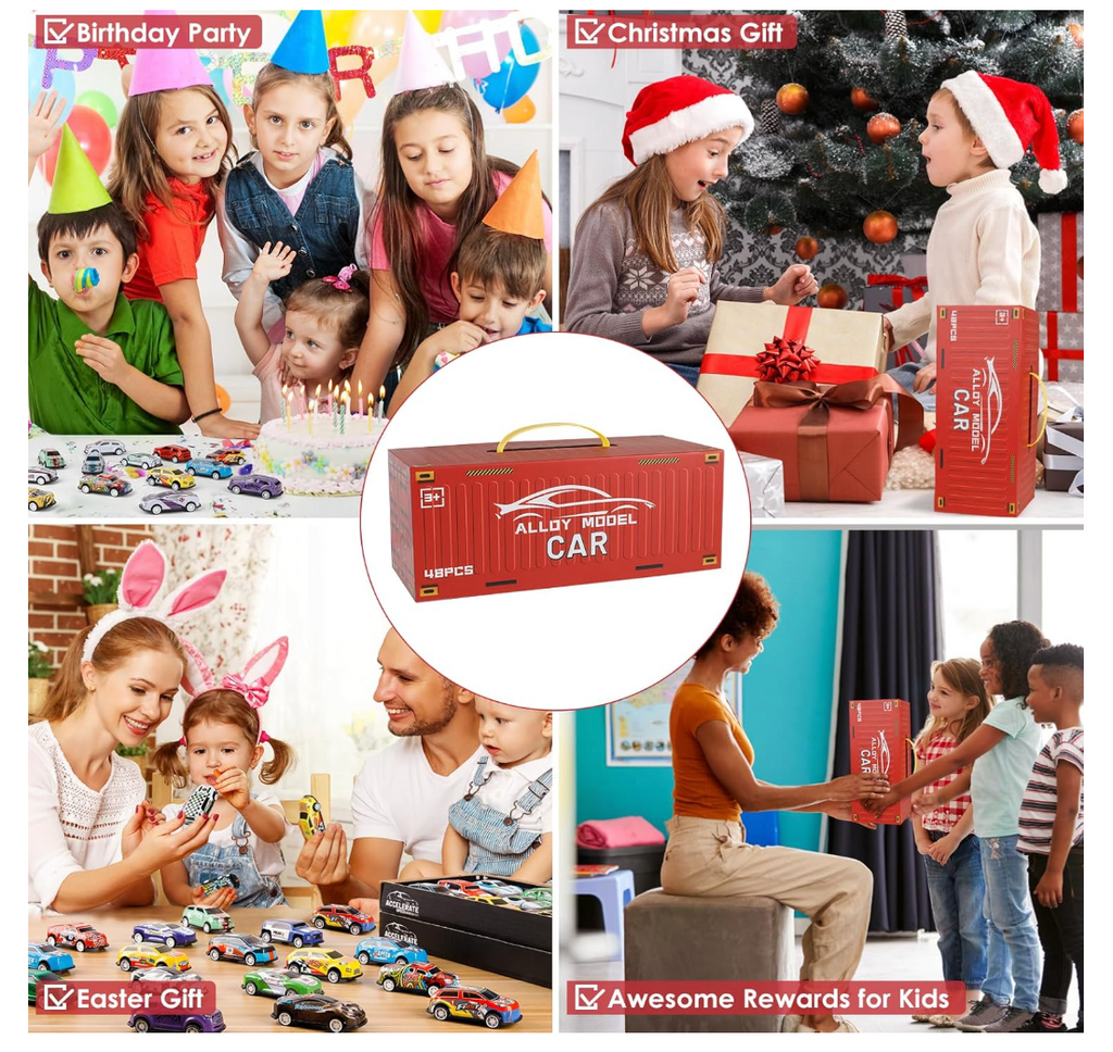 Pull Back Car Set Toy (48 pcs)