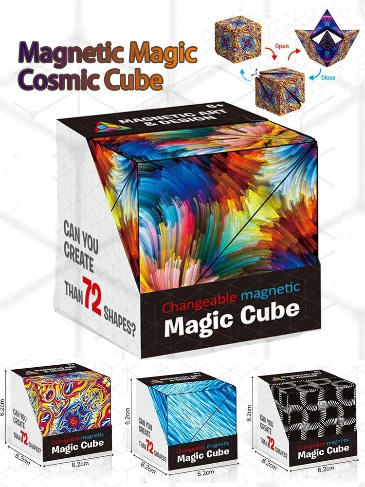 Magic Cube Shape Shifting Puzzle Box for Kids