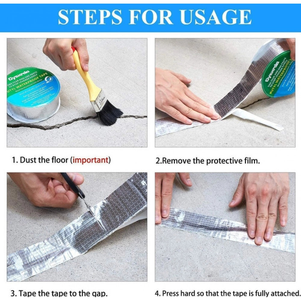 Aluminium Waterproof Foil Tape 2 Inch – Pack of 2 (Silver)