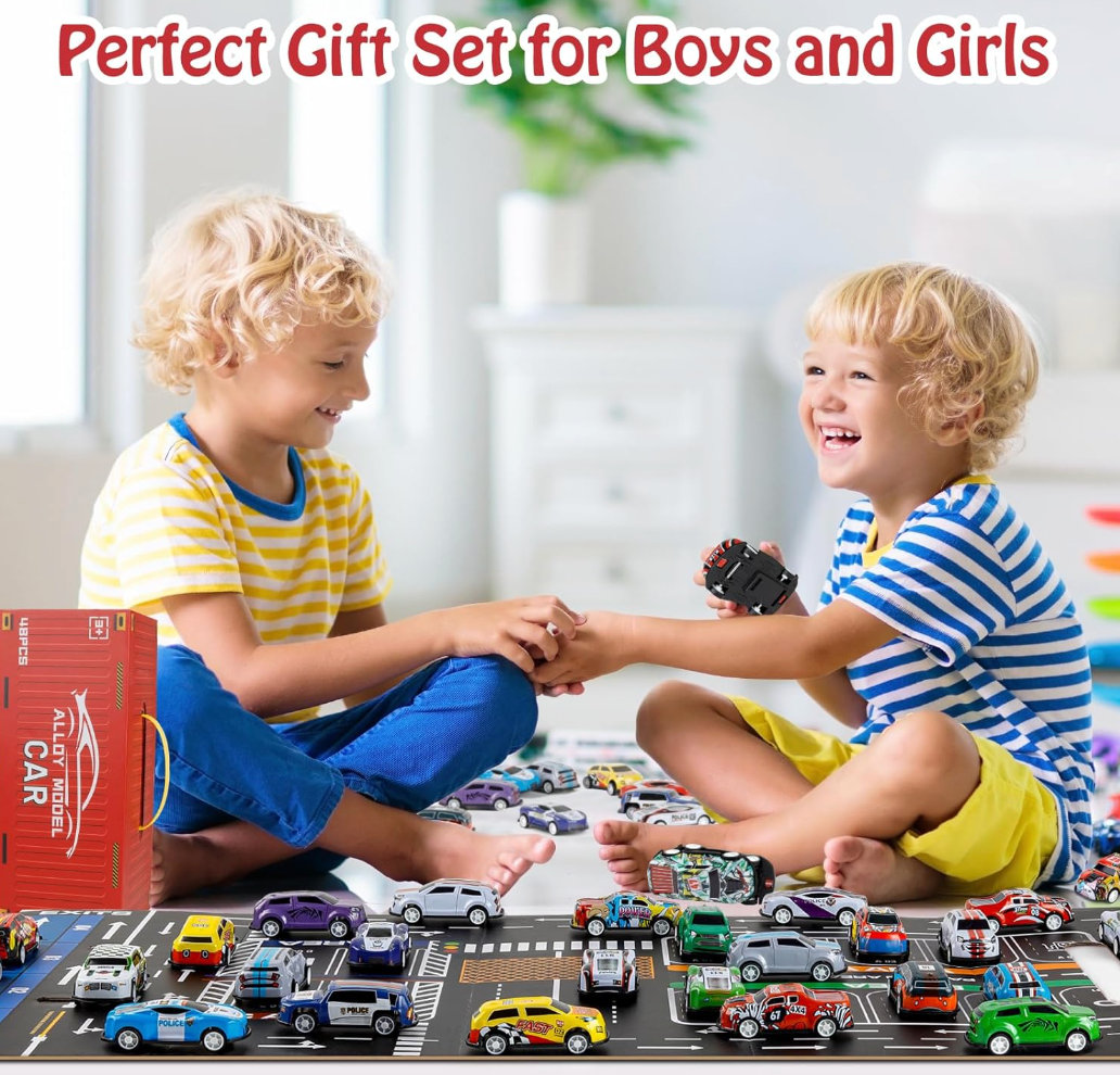 Pull Back Car Set Toy (48 pcs)