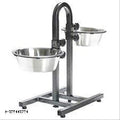 Stainless Steel Feeding Bowls for Pet (Multicolor, L)